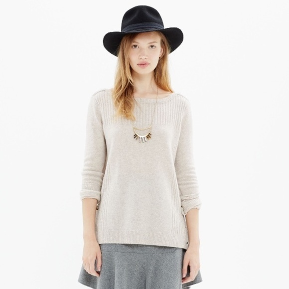 Madewell Sweaters - MADEWELL Pinewood Pullover Sweater Cream {R19}